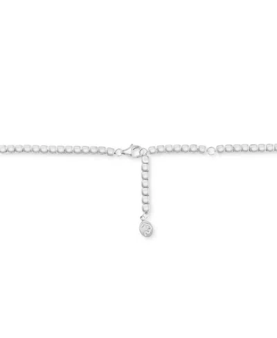 Shop Effy Collection Effy Diamond 18" Tennis Necklace (5-1/10 Ct. T.w.) In 14k White Gold