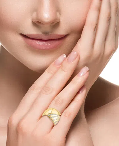 Effy Collection Effy Diamond Multirow Bypass Statement Ring (5/8 Ct. T.w.) In 14k Gold In Yellow Gol