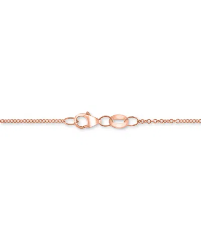 Effy Collection Effy Diamond Pave Heart 18" Pendant Necklace (5/8 Ct. T.w.) In 14k Rose Gold In Rose Gld