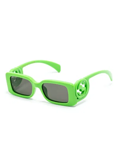 Shop Gucci Sunglasses In Green