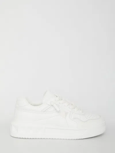Shop Valentino Low-top One Stud Xl Sneakers In White