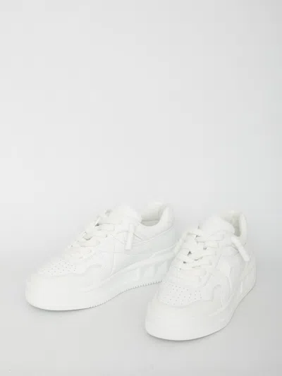 Shop Valentino Low-top One Stud Xl Sneakers In White