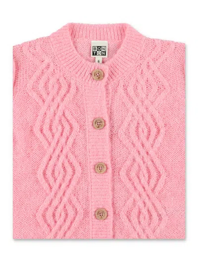 Shop Bonton Cardigan In Pink