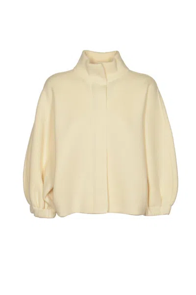 Shop Max Mara High Neck Long-sleeved Jumper In White