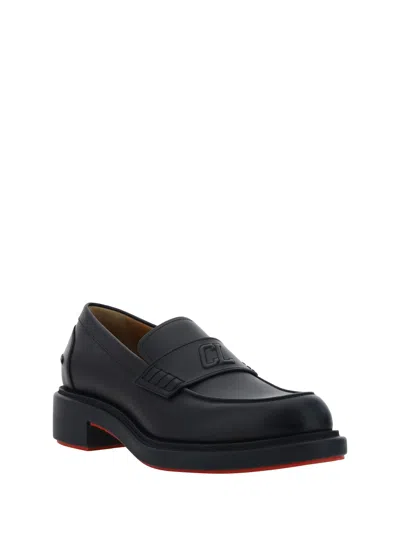 Shop Christian Louboutin Urbino Loafers In Black