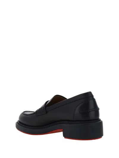 Shop Christian Louboutin Urbino Loafers In Black