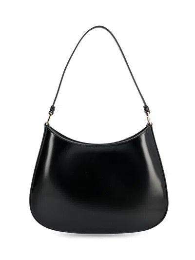 Shop Prada Cleo Logo Plaque Shoulder Bag