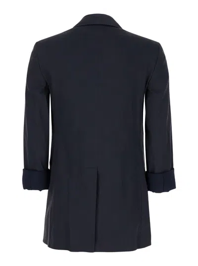 Theory Shawl-lapels Single-breasted Blazer In Blue