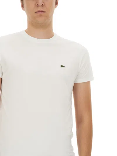 Shop Lacoste T-shirt With Logo In White