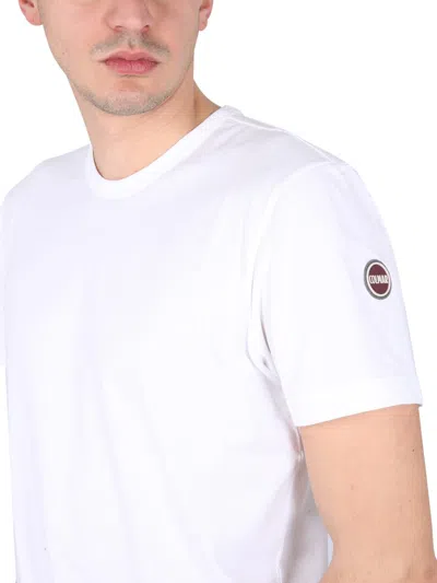 Shop Colmar Crewneck T-shirt In White