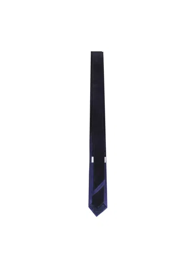 Shop Ferragamo Tie With Shaded Effect In Black