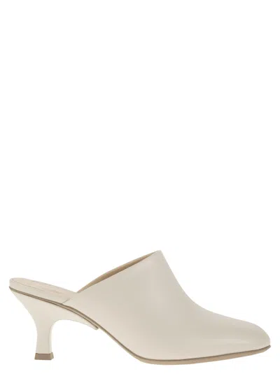 Shop Tod's Leather Sabot In White