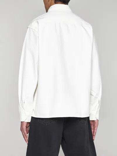 Shop Carhartt Redmond Cotton Shirt Jacket In White