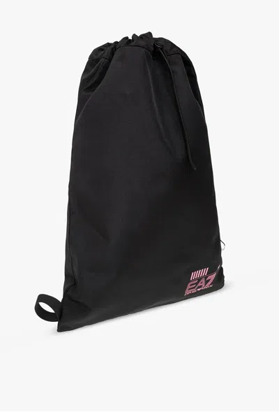 Shop Ea7 Emporio Armani Sustainable Collection Backpack In Black