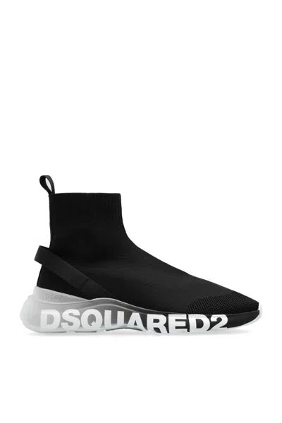 Shop Dsquared2 Fly High-top Sneakers In Black