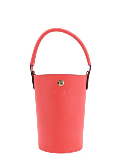 Shop Longchamp Épure Bucket Bag In Coral
