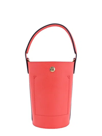 Shop Longchamp Épure Bucket Bag In Coral