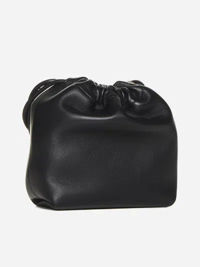 Shop Valentino Vlogo Pouf Nappa Leather Mini Bag In Nero