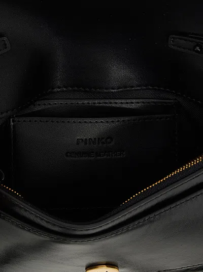 Shop Pinko Love One Pocket Shoulder Strap In Nero Limousine Block Color