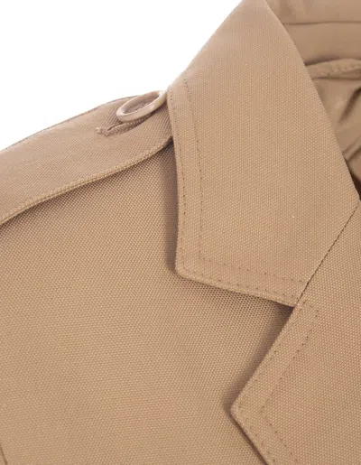 Shop Max Mara Light Brown Pacos Jacket In Cuoio