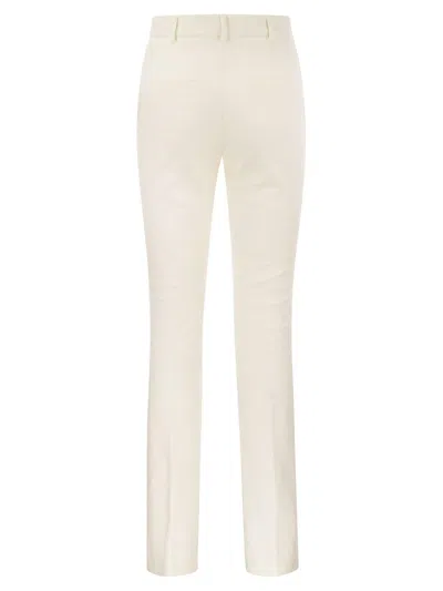 Shop Sportmax Pontida Straight Leg Trousers In Bianco