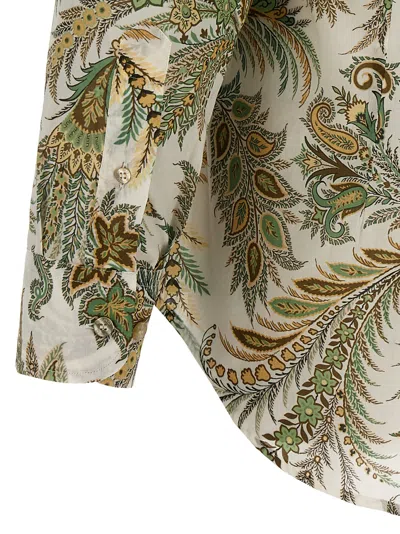 Shop Etro All-over Print Shirt In Stampa F.do Bianco