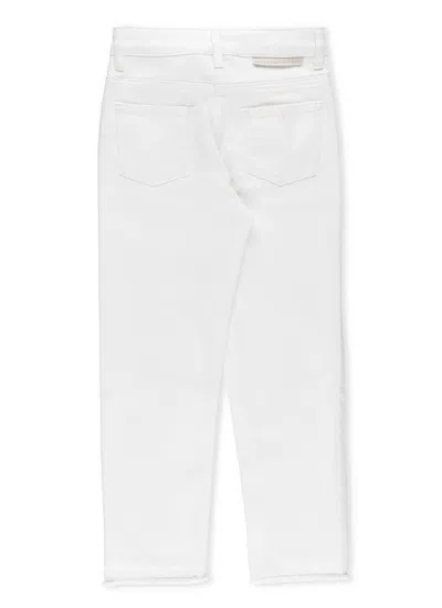 Shop Stella Mccartney Cotton Jeans In Ivory