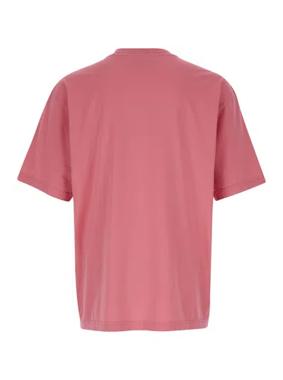 Bluemarble Cotton Crew-neck T-shirt In Pink