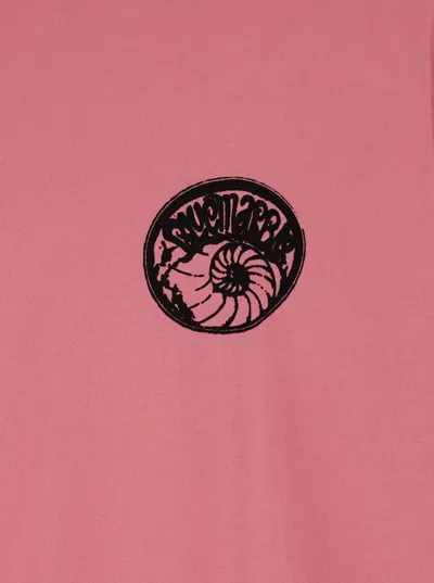 Bluemarble Cotton Crew-neck T-shirt In Pink