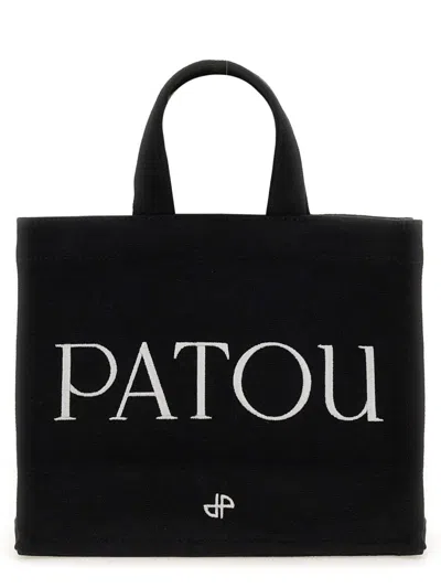Shop Patou Small  Tote Bag In Black