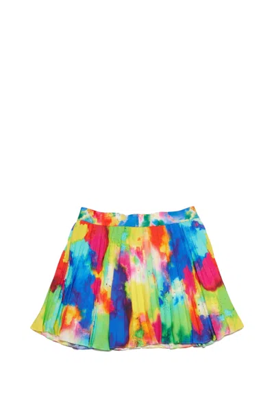 Shop Dsquared2 Pleated Skirt In Multicolor