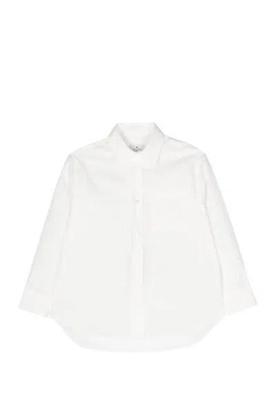 Shop Etro Shirt With Embroidered Pegaso In White