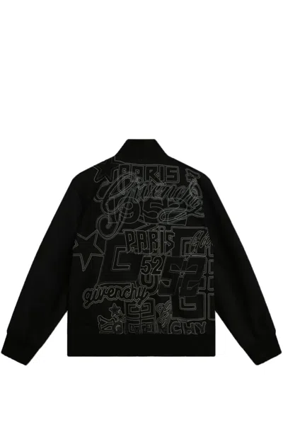 Shop Givenchy Bomber Jacket With Embroidery In Back