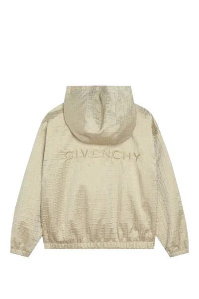Shop Givenchy Windbreaker With 4g Pattern In Gold