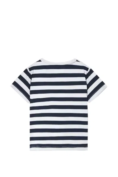 Shop Versace Nautical Stripe T-shirt In White