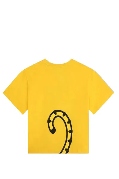 Shop Kenzo Cotton T-shirt In Yellow