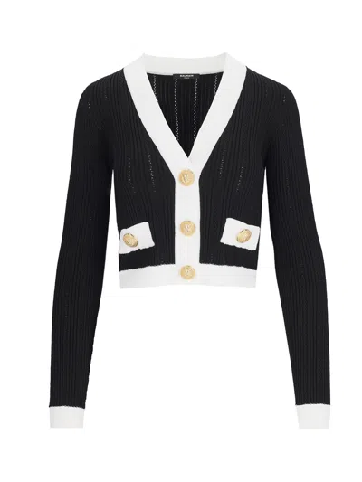 Shop Balmain Sweater In Black