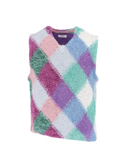 Shop Erl Sweater In Multicolor