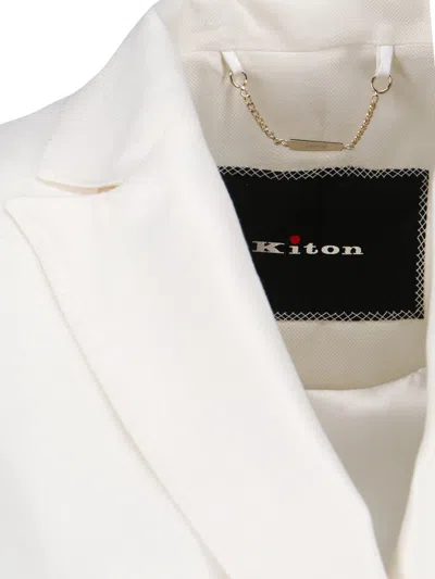 Shop Kiton Blazer In White