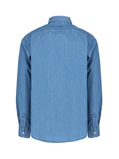 Shop Aspesi Shirt In Blue