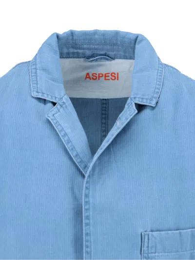Shop Aspesi Blazer In Light Blue