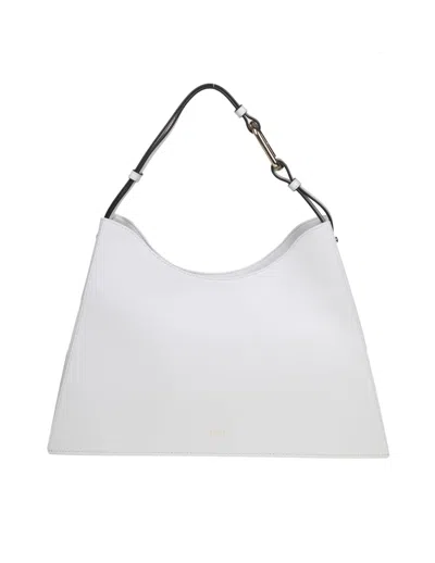 Shop Furla Nuvola Shoulder Bag In Marshmallow Color Leather In S Marshmallow