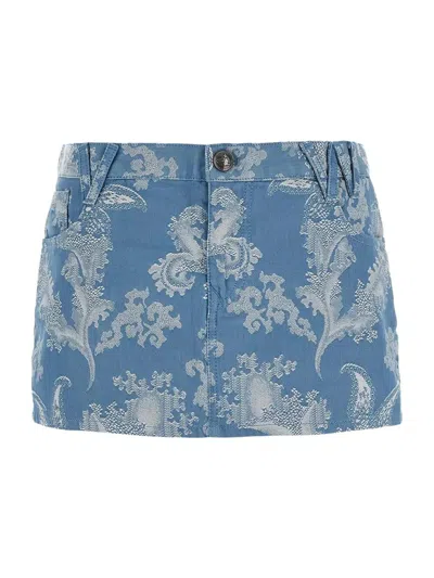 Shop Vivienne Westwood Foam Skirt In Blue Coral