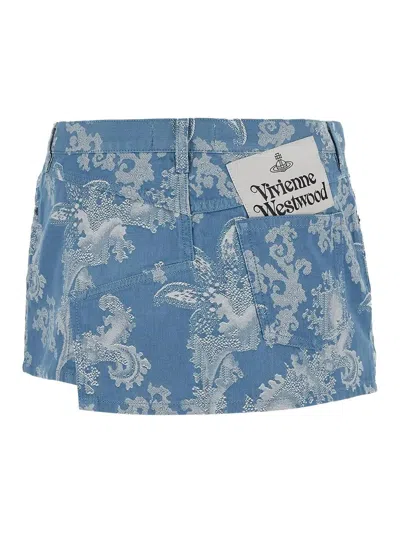 Shop Vivienne Westwood Foam Skirt In Blue Coral