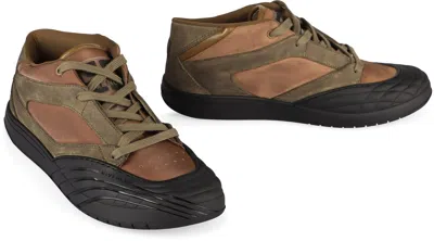 Shop Givenchy Skate Mid-top Sneakers In Brown