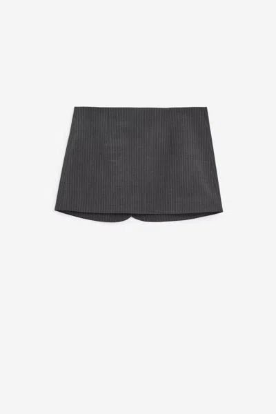 Shop Coperni Tailored Mini Skirt In Grey