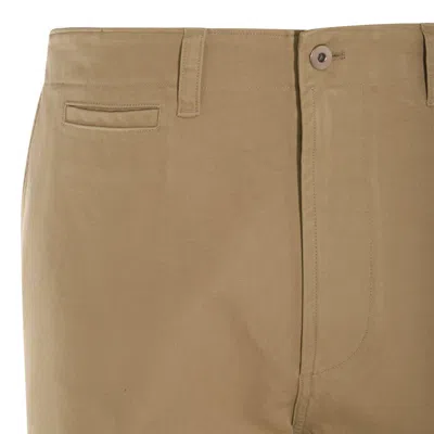 Shop Burberry Straight-leg Mid-rise Chinos In Beige