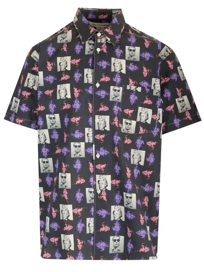 Shop Comme Des Garçons Shirt Cotton Causal Shirt In Multicolor