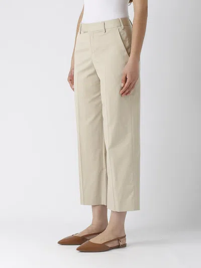Shop Pt01 Cotton Trousers In Beige