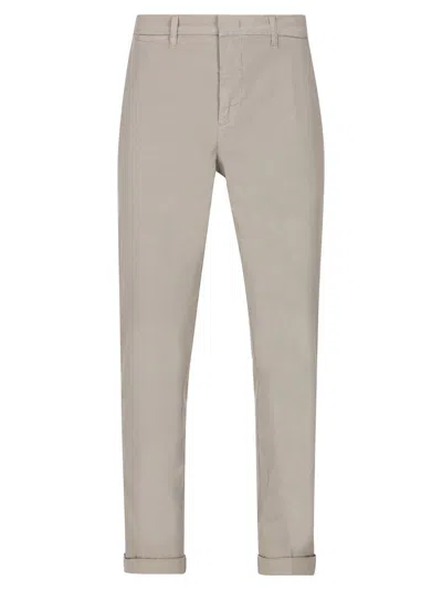 Shop Fay Beige Stretch-cotton Capri Trousers In Brown